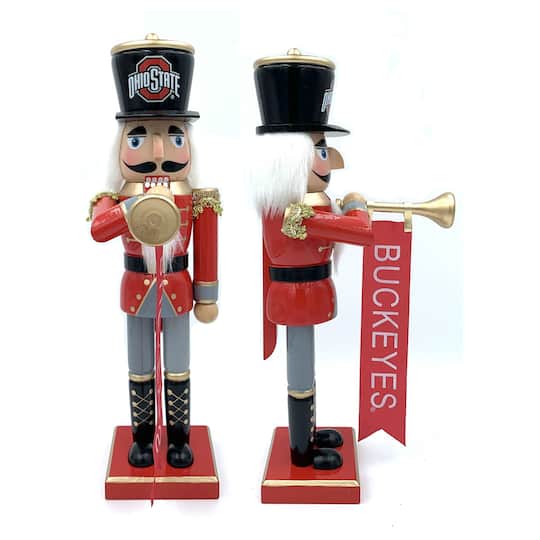 14" College Bugler Nutcracker By Santasworkshop in Ohio State | 14.25" x 4" x 6.5" | Michaels®